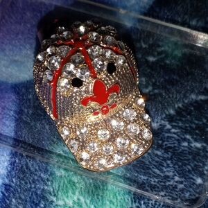 Betsey Johnson Sparkling Rhinestone Cap